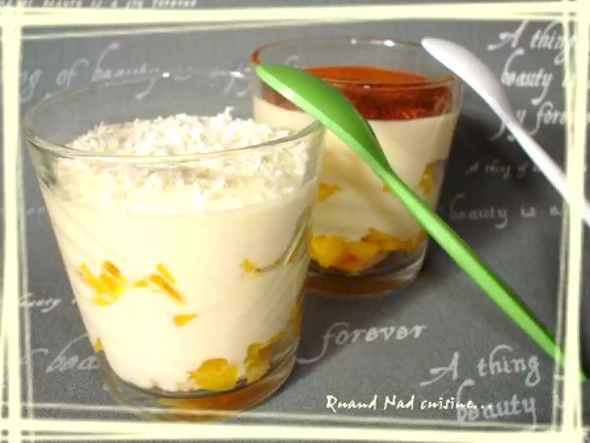 Tiramisu exotique à la mangue