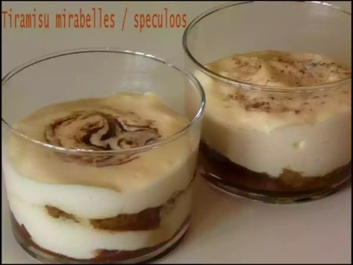 Tiramisu mirabelles et speculoos