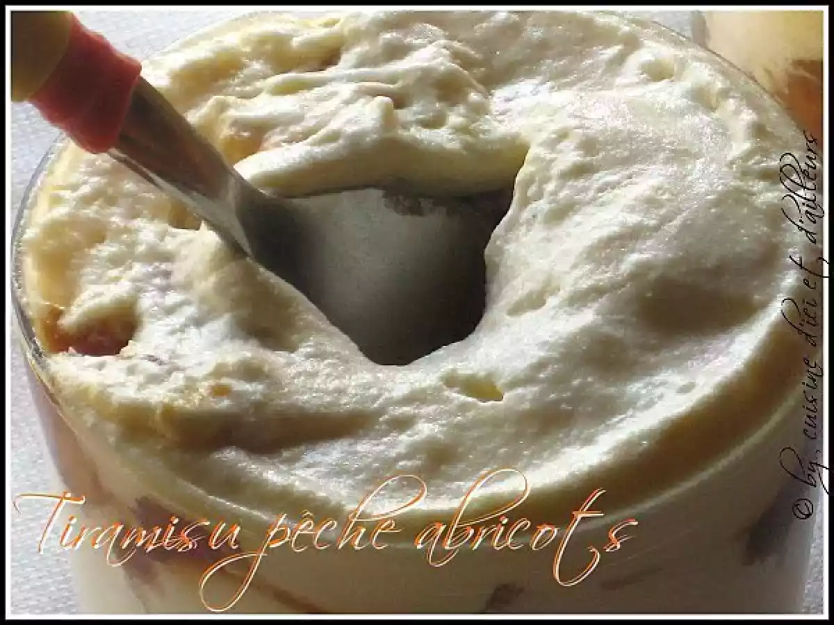 Tiramisu pêches et abricots - photo 2