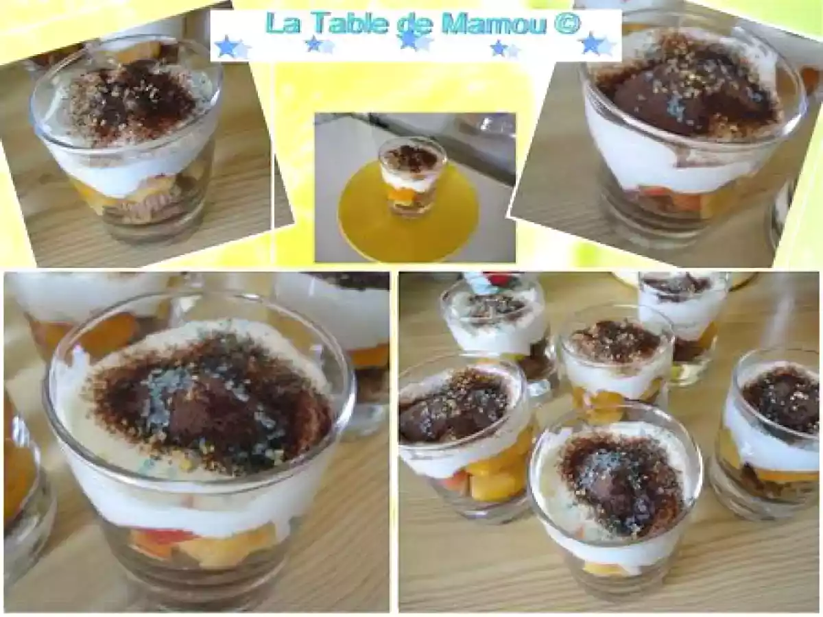 Tiramisu pêches et nectarines