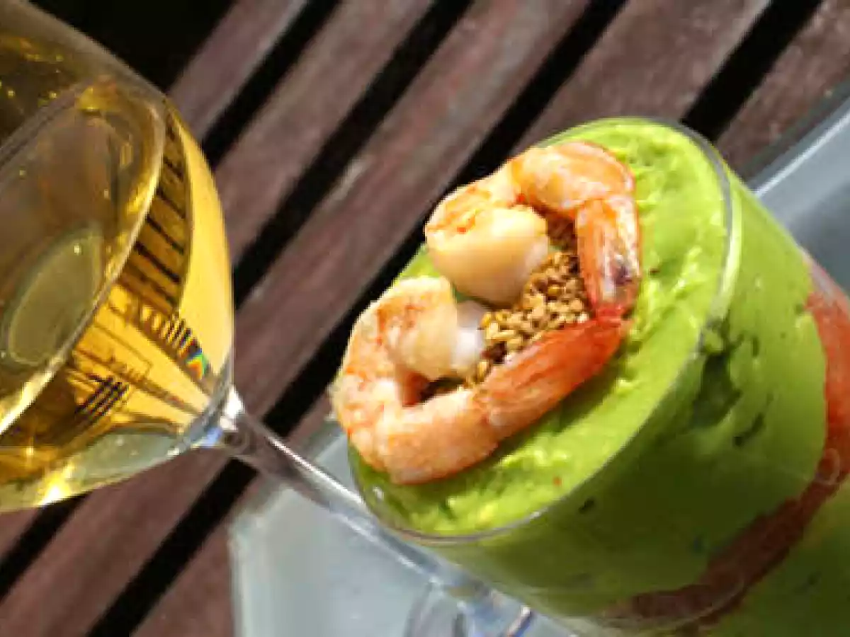 Tiramisu salé aux crevettes