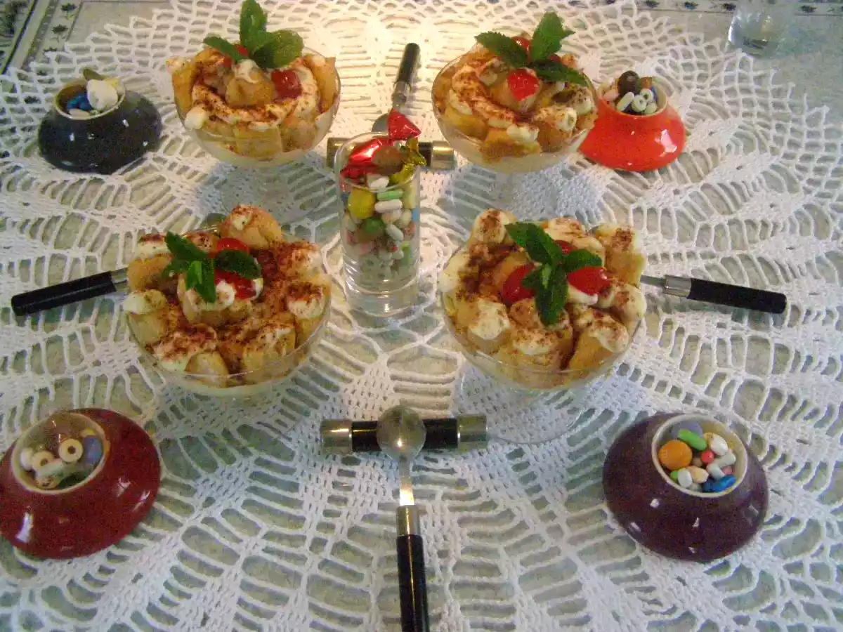 Tiramisus : Bananes et biscuits à la cuillère