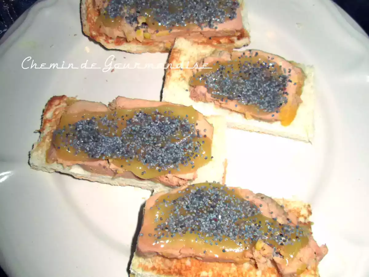 Toast foie gras, miel & graines de pavots - photo 3
