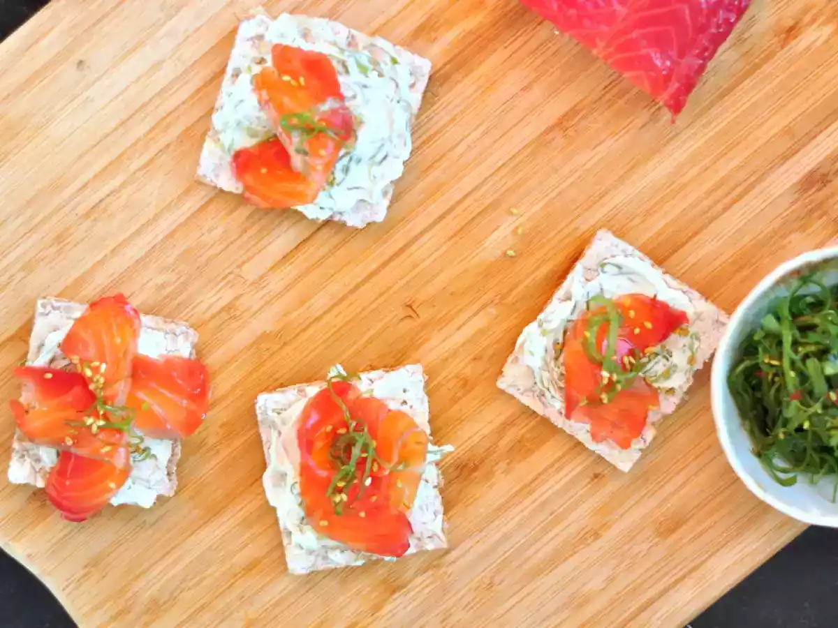 Toast saumon gravlax & wakame sésame - photo 2