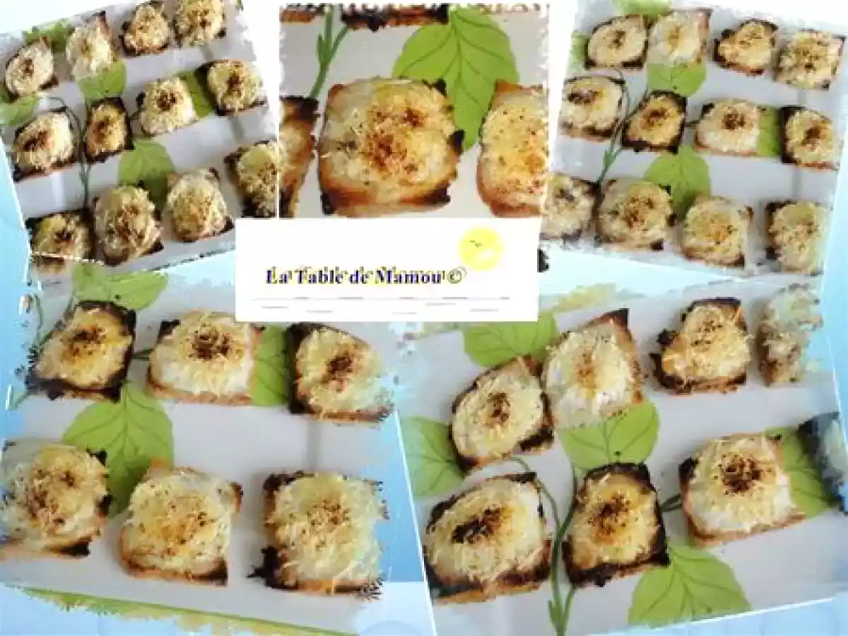 Toasts à la brandade de morue