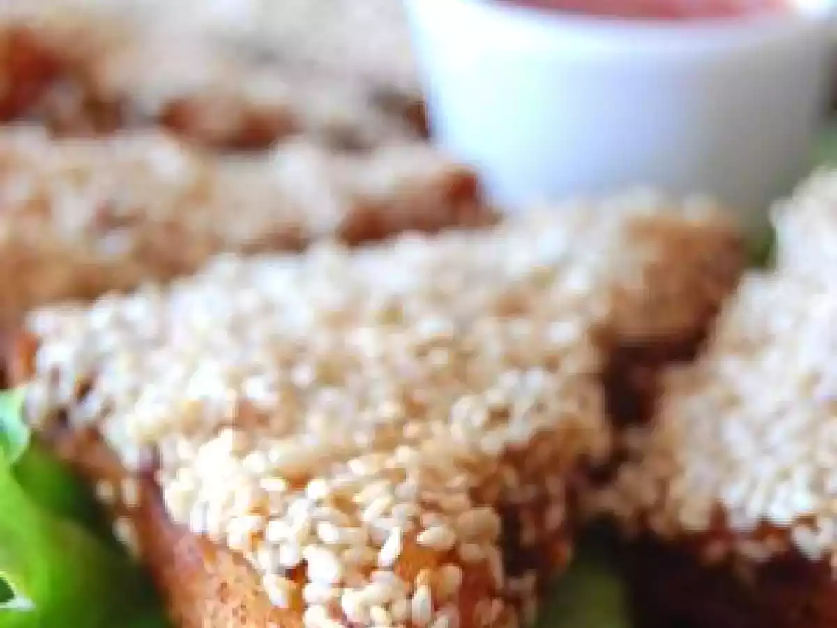 Toasts aux crevettes et graines de sésame - photo 2