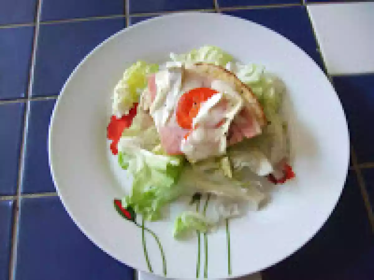 Toasts minute au fromage de chèvre et jambon. - photo 2