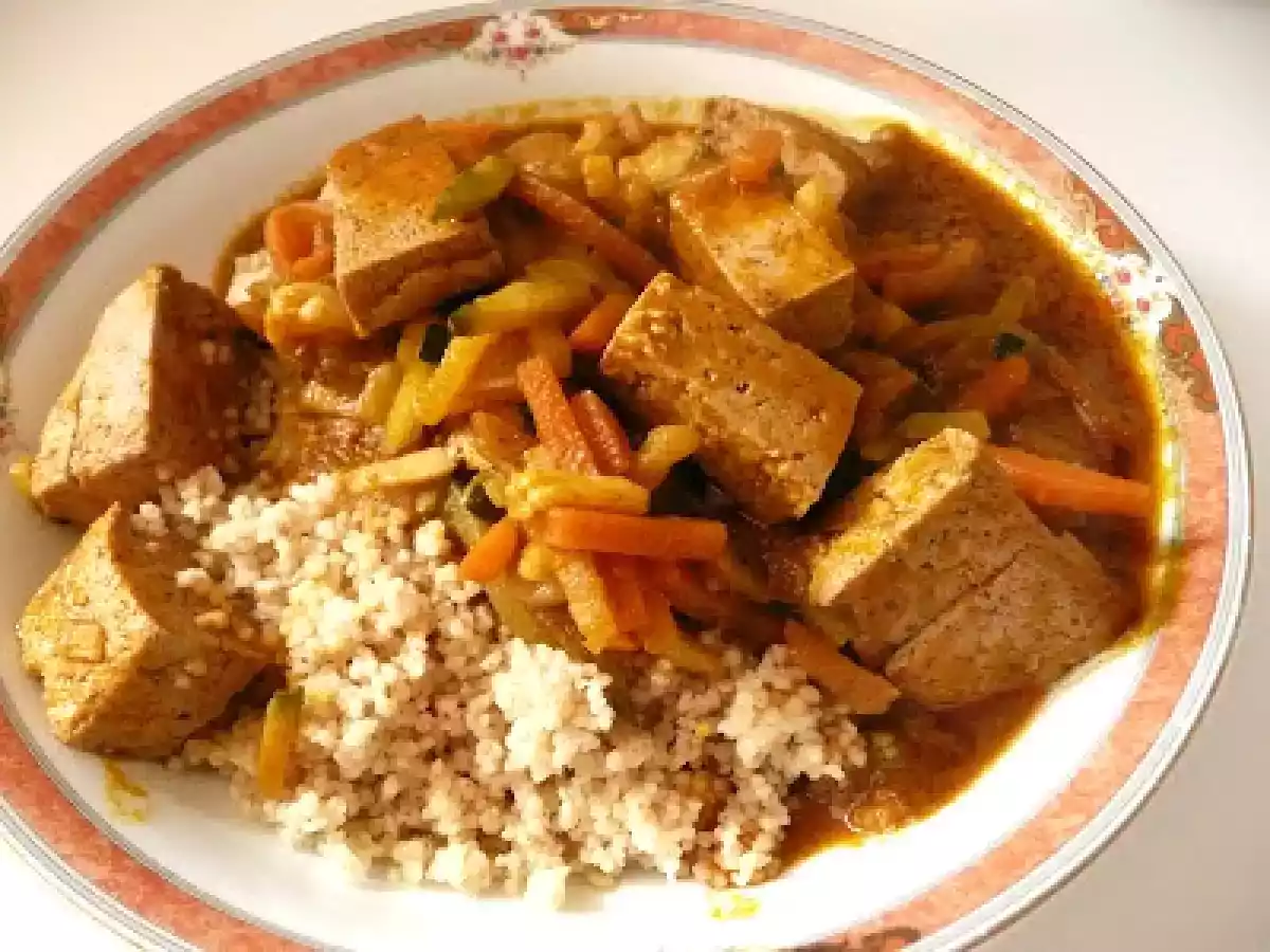 Tofu à la sauce-graine