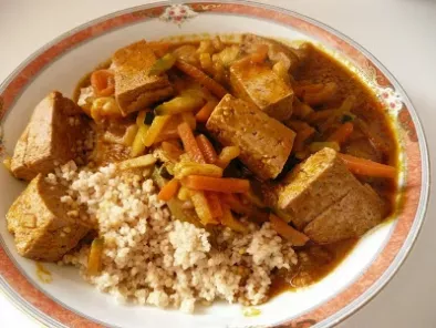 Tofu à la sauce-graine