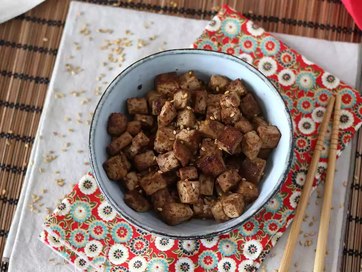 Tofu mariné aux saveurs asiatique (oui vous aimerez le tofu après ça!) - photo 3