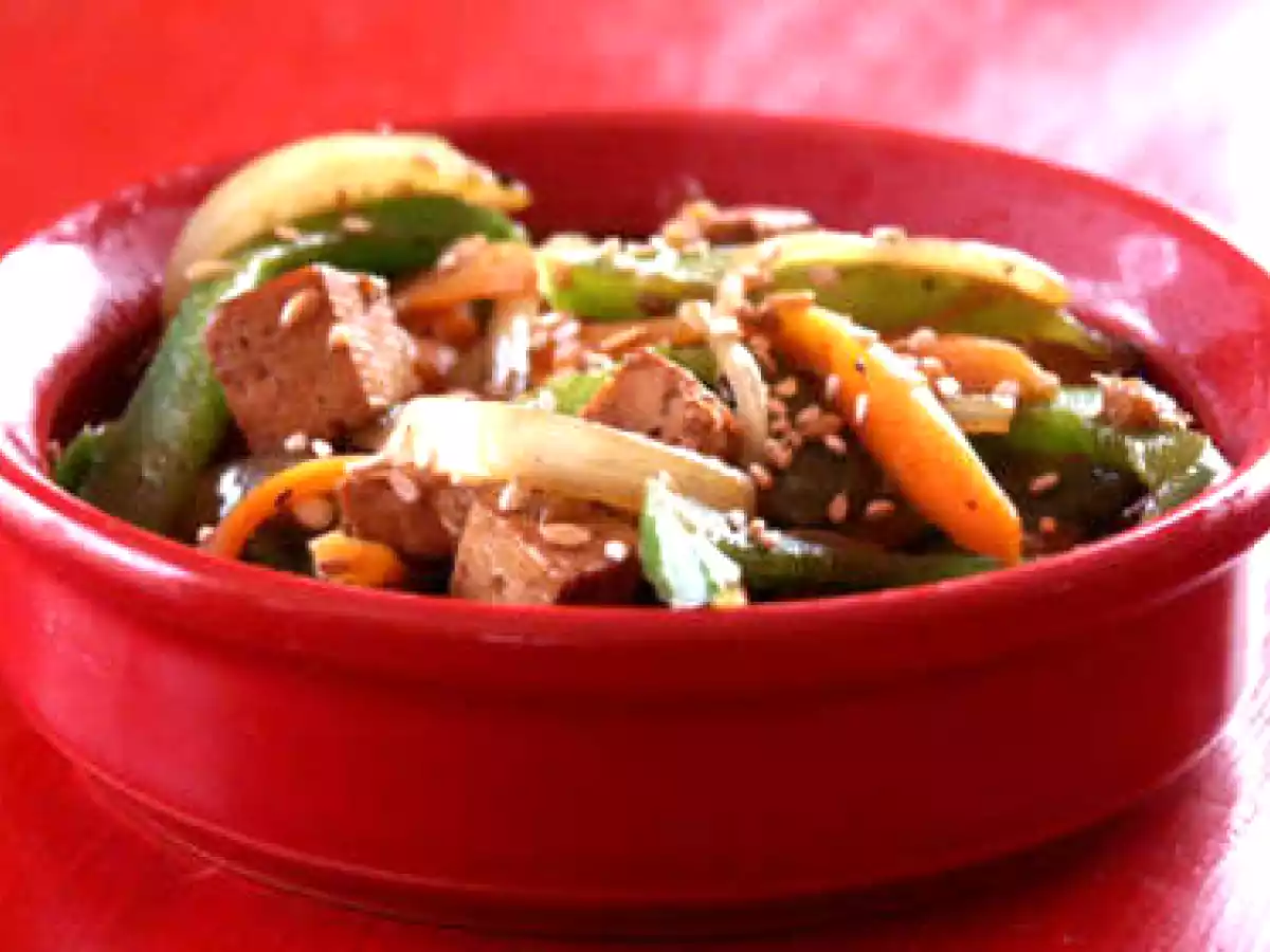 Tofu mariné sauté aux légumes - photo 2