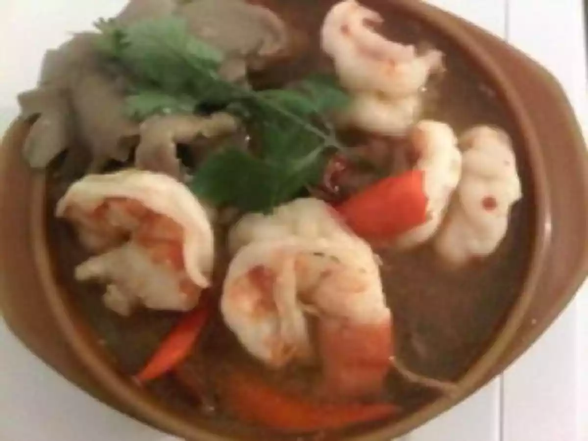Tom Yum Kung (Soupe de crevette Thaï)