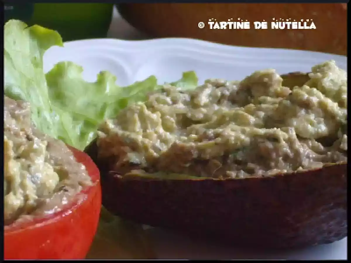 Tomate farcie à la crème d'avocat et ses crevettes - photo 2