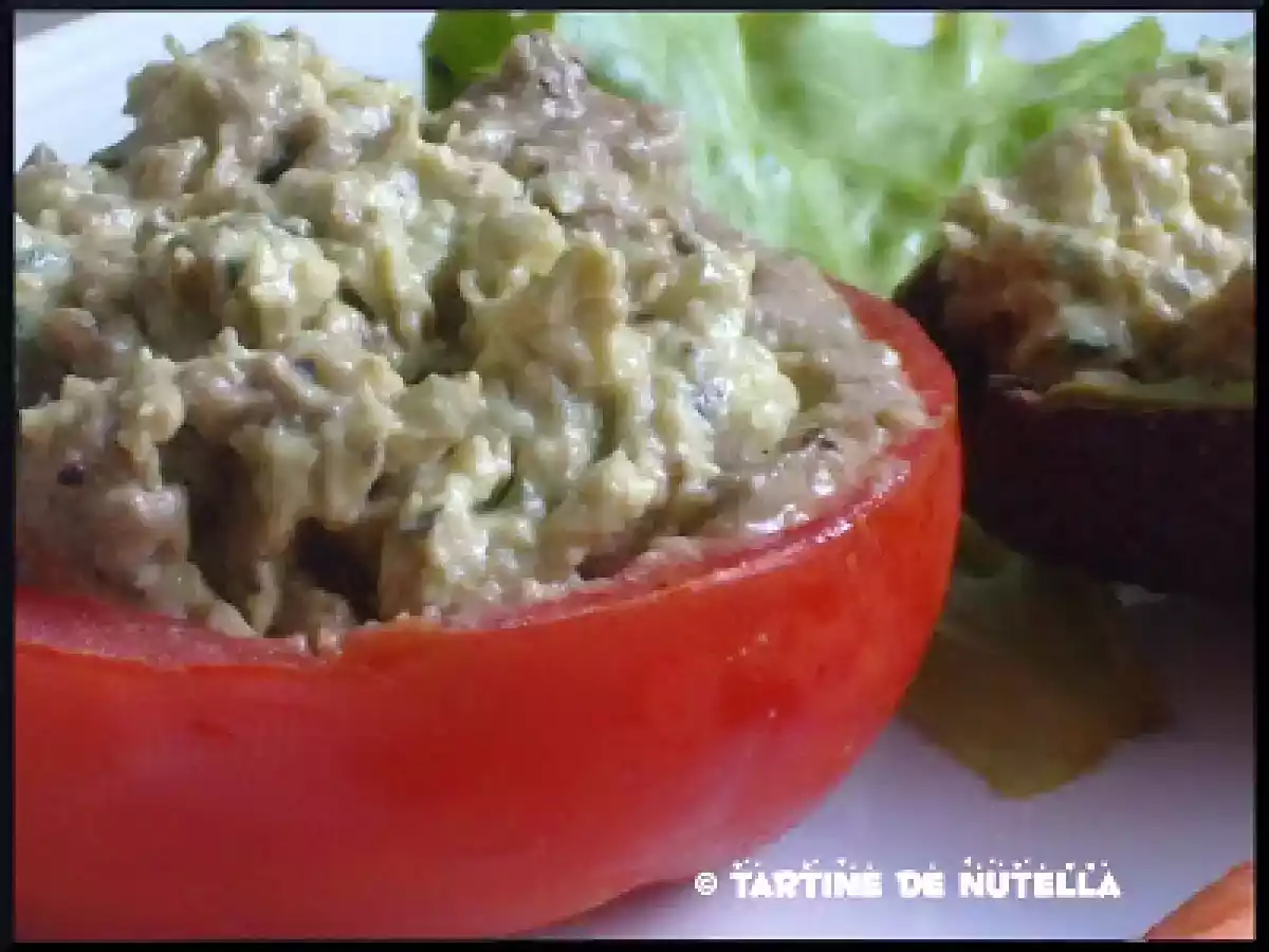 Tomate farcie à la crème d'avocat et ses crevettes - photo 4