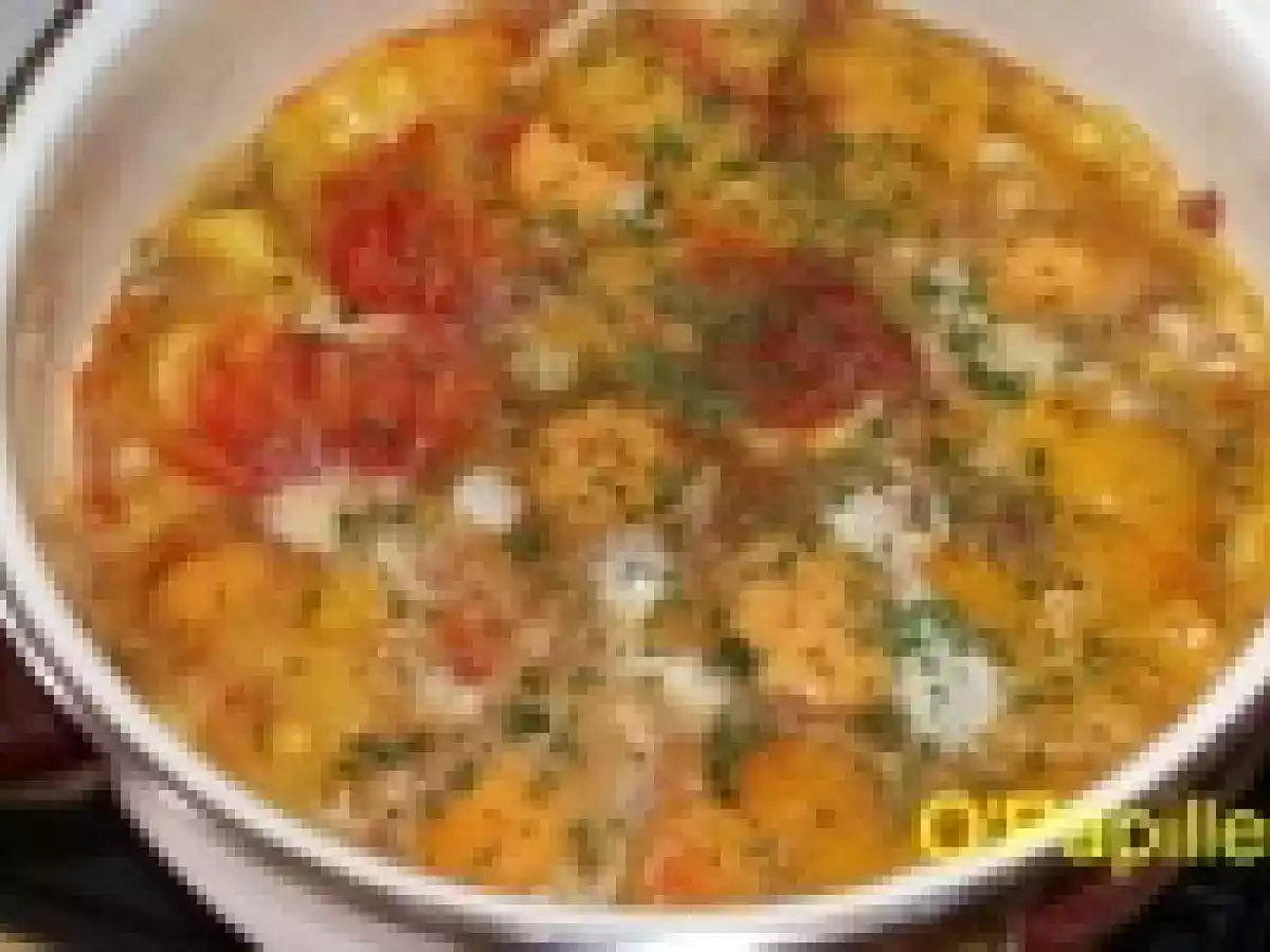 Tomates ananas aux oeufs