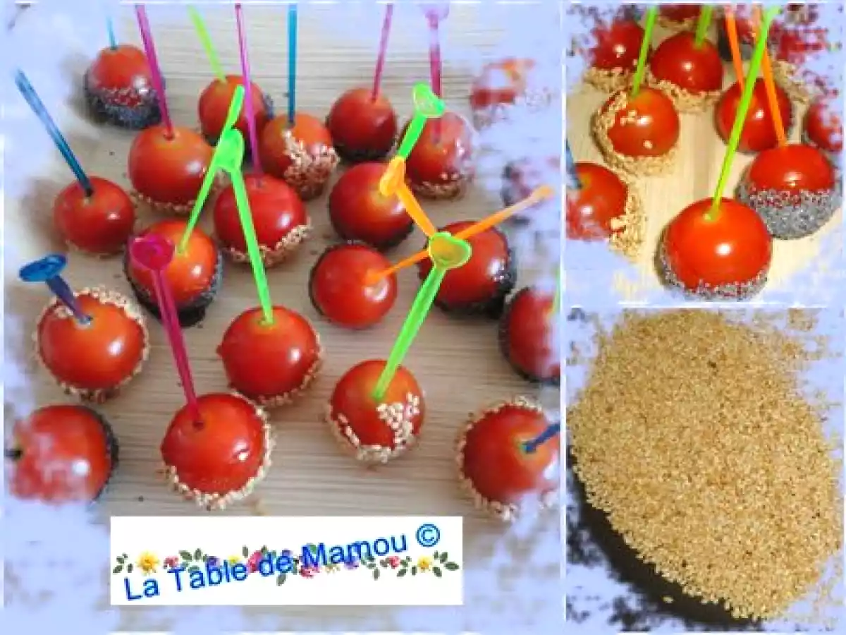 Tomates cerise et raisins spécial apéro