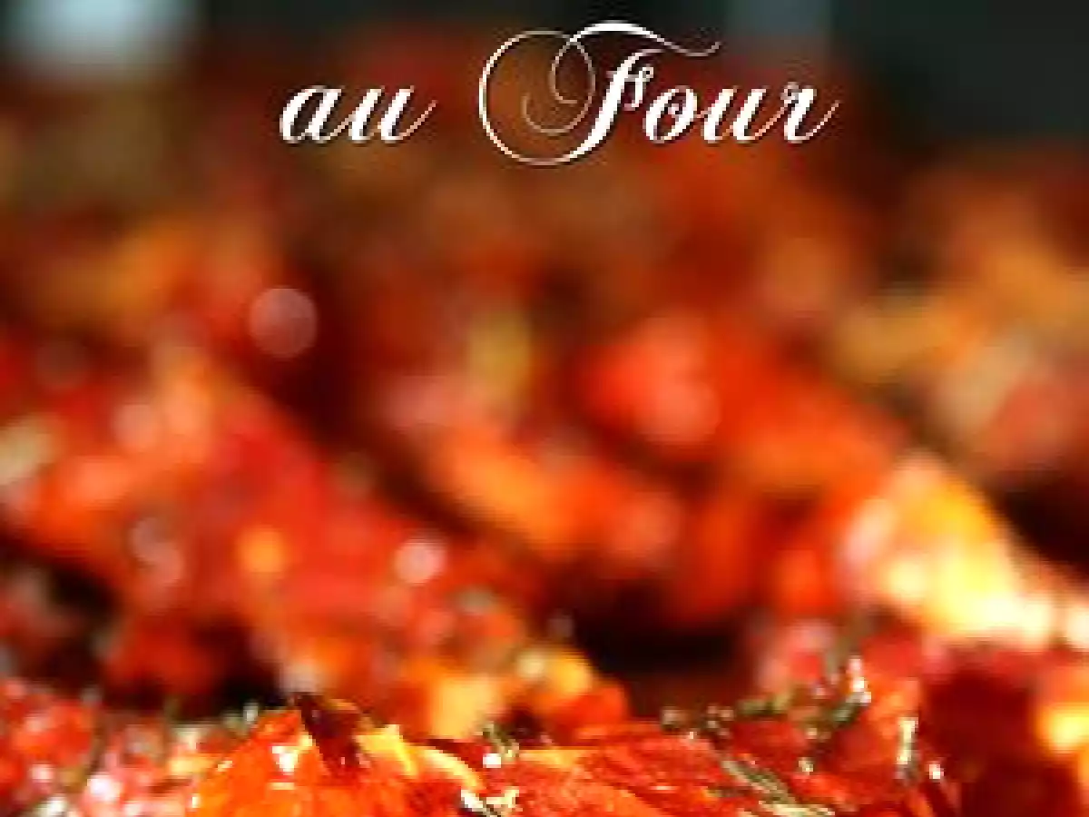 Tomates confites au four
