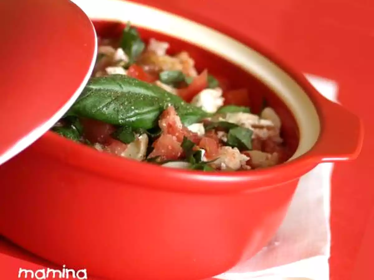 Tomates et chèvre ou panzanella berrichonne