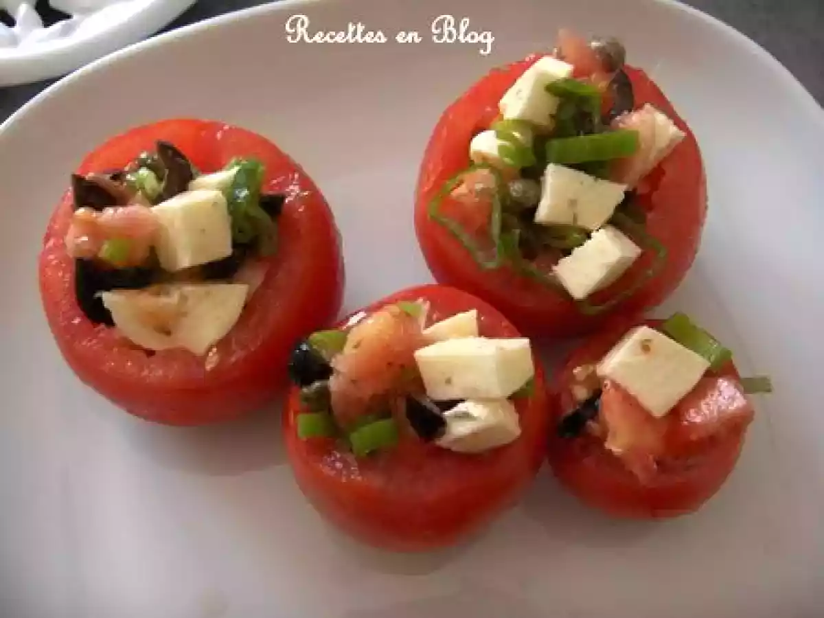 TOMATES FARCIES A LA MOZZARELLA ET AUX ANCHOIS - photo 2