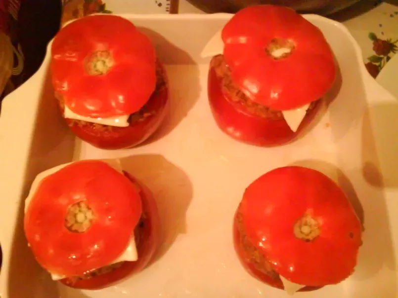Tomates farcies à la viande hachée sauce orientale - photo 2