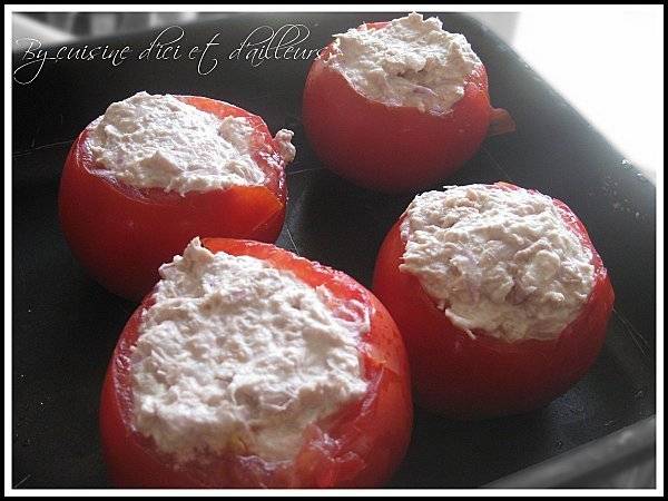 Tomates farcies.......au thon