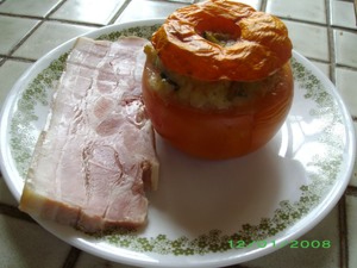 Tomates farcies aux topinambours, chanterelles, citrouille Recette