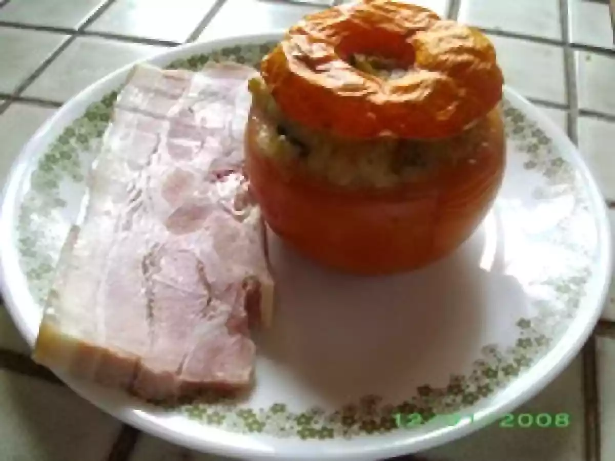 Tomates Farcies aux Topinambours, Chanterelles, Citrouille