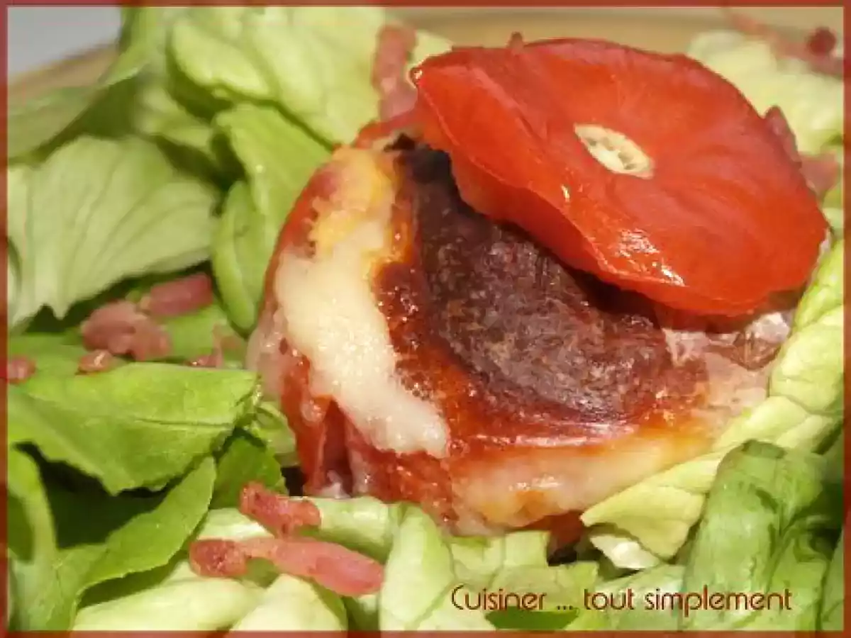 Tomates farcies Polenta - Cabécou