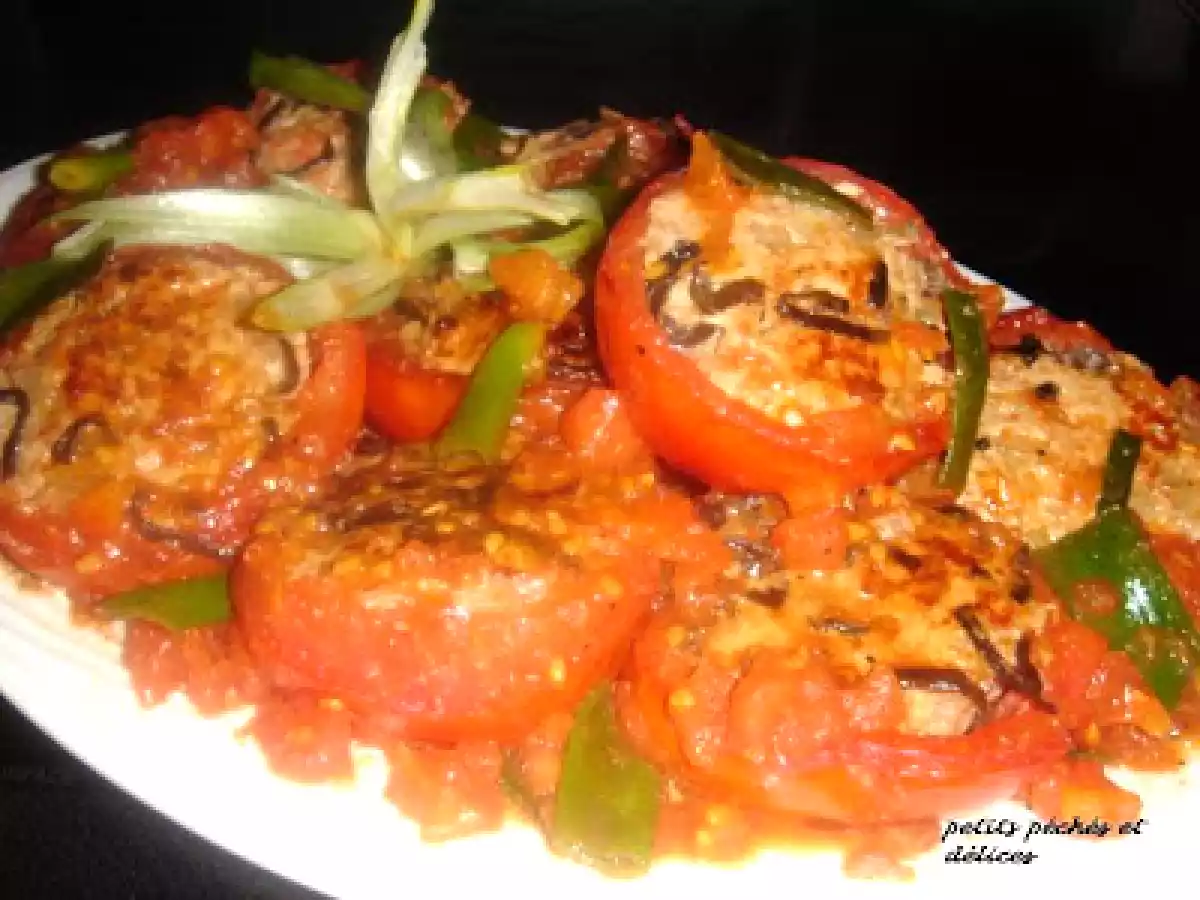 Tomates farcies style vietnamien (Ca chua nhoi kieu Viêt nam)