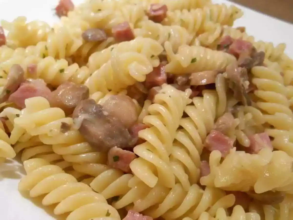 Torsades aux champignons