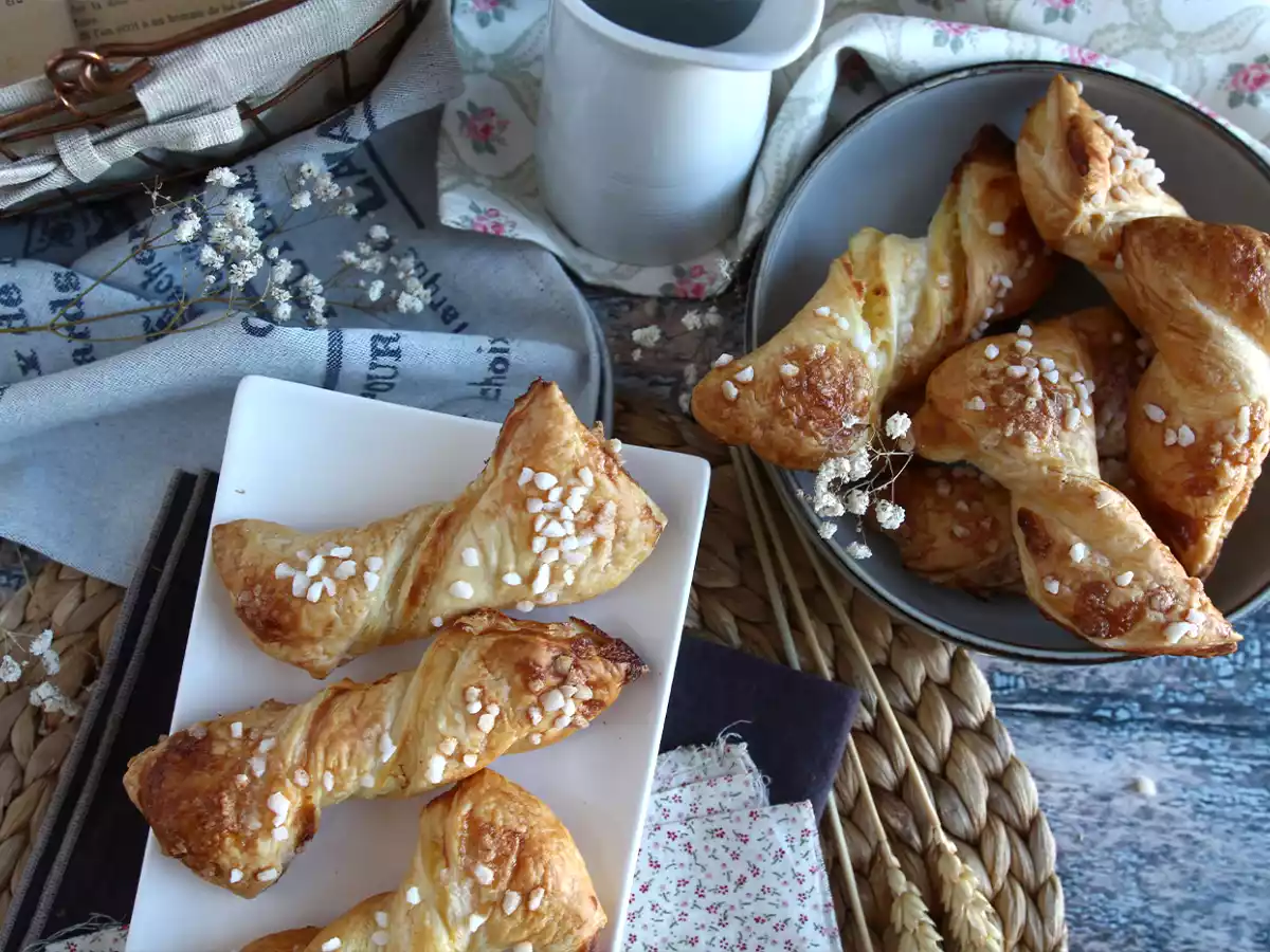 Torsades feuilletées à la crème pâtissière vanille - photo 3