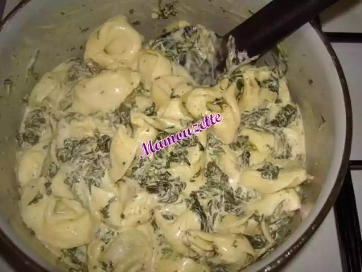 Tortellini aux épinards et à la ricotta