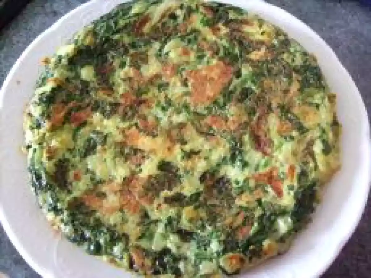 Tortilla aux épinards et au pommes de terre