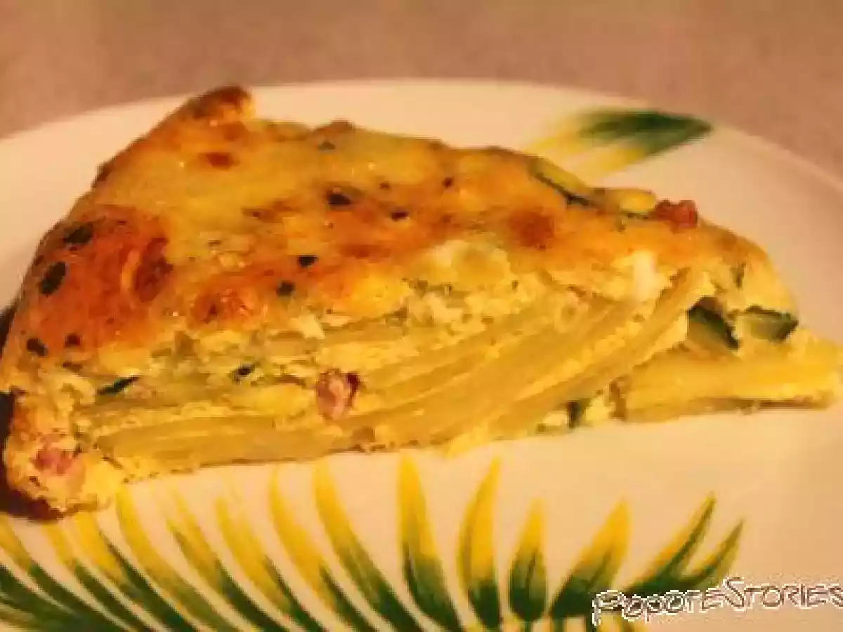 TORTILLA COURGETTE JAMBON OIGNON