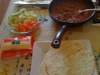 Tortillas mexicaine au Chili Con Carne