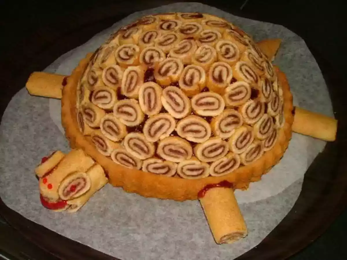 Tortue aux gateaux roulés