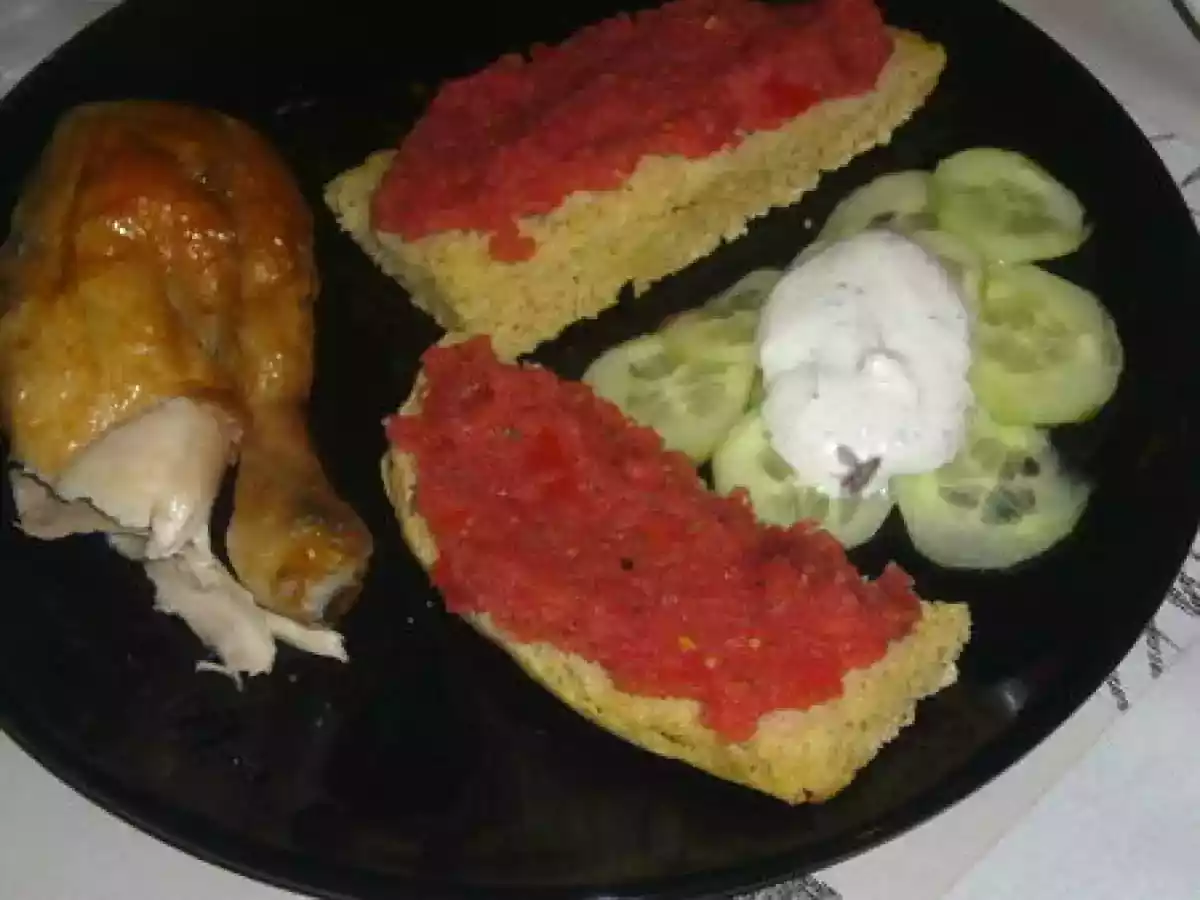 Tostadas de tomates andalouses