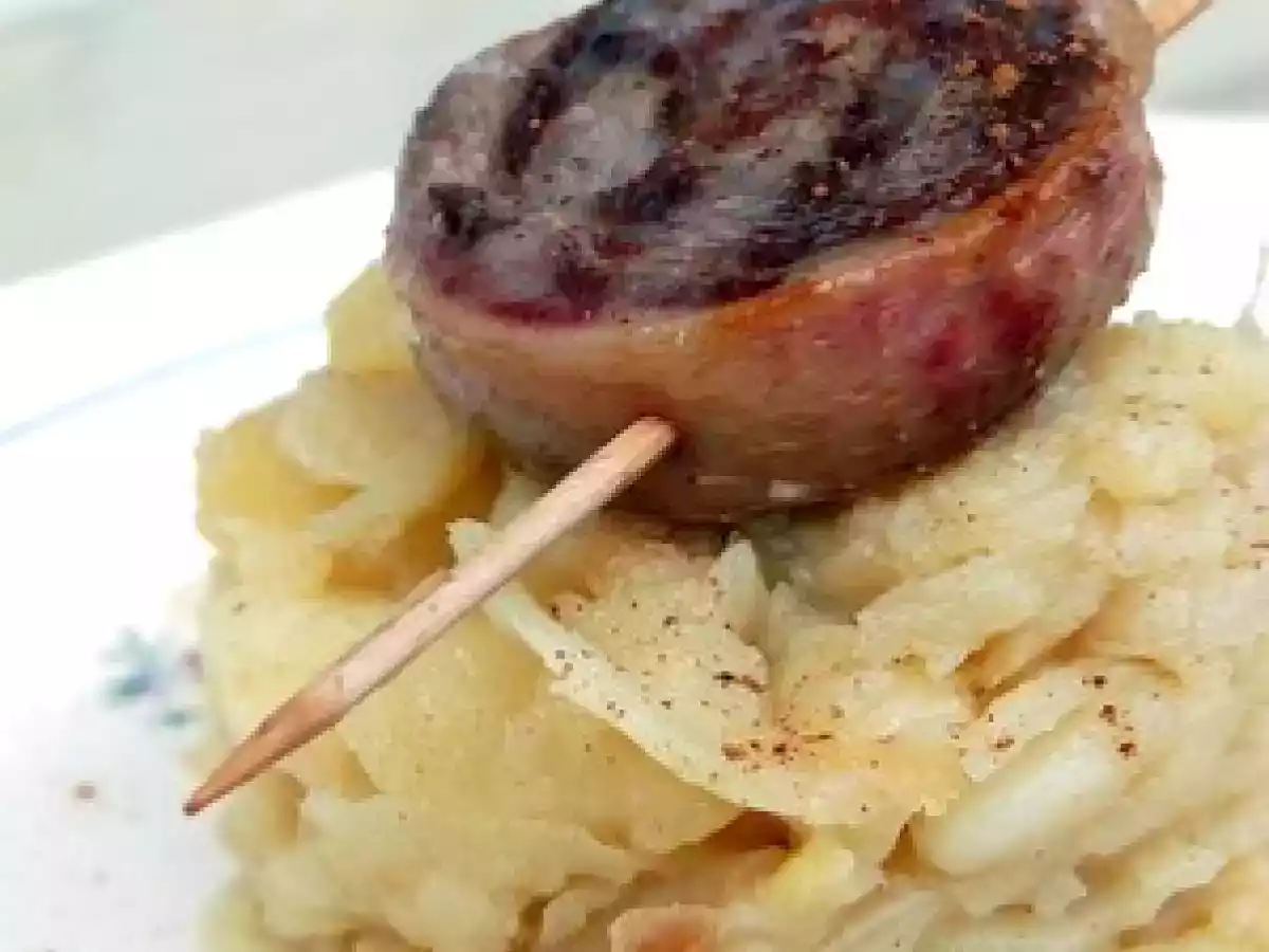 Tournedos de canard & ses pommes de terre à la cannelle