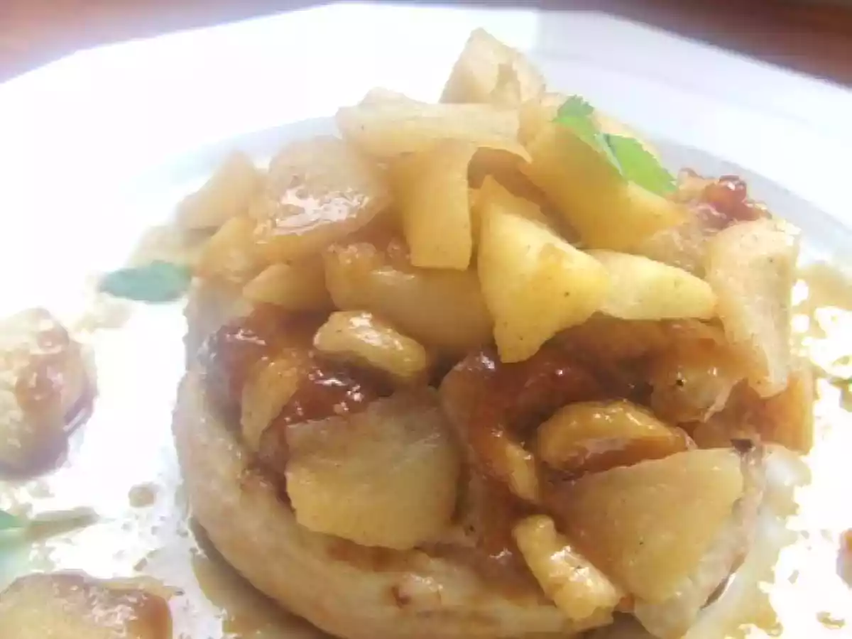 Tournedos de dinde aux pommes et oignons confit - photo 2