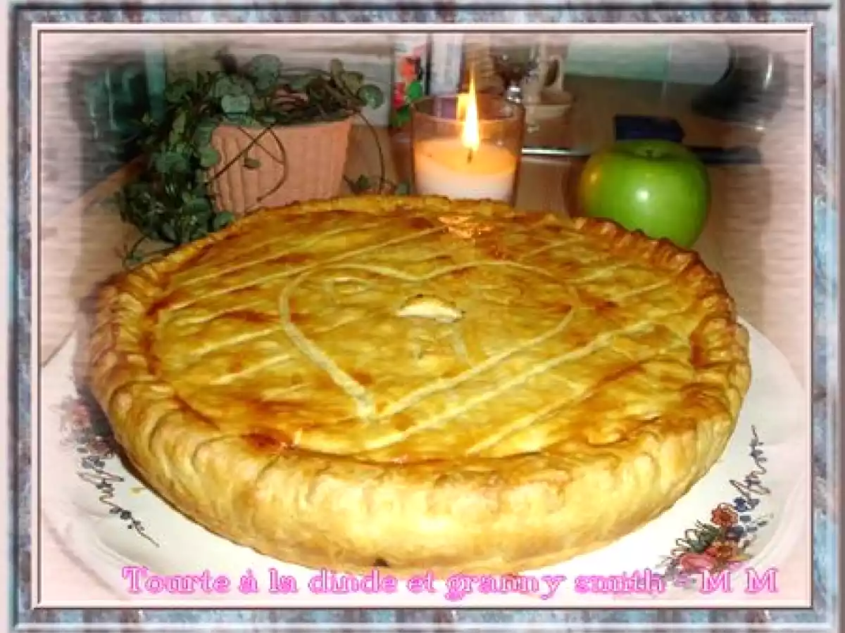 Tourte à la dinde et granny Smith