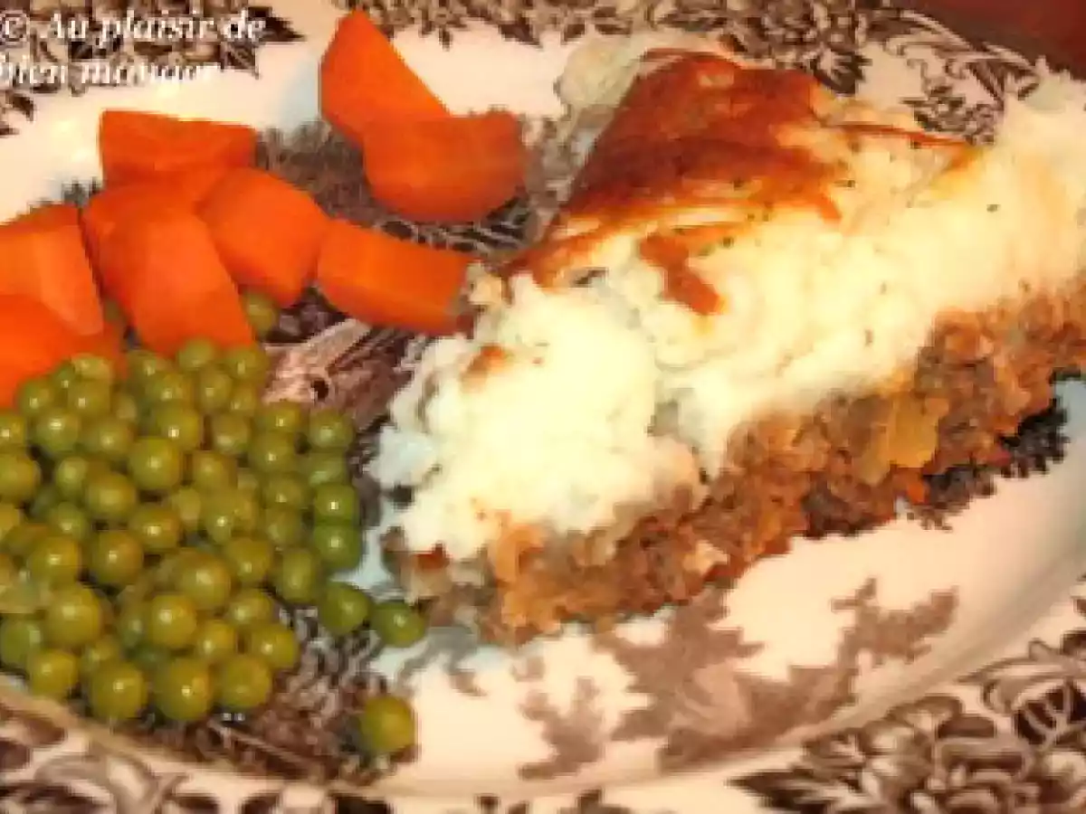 Tourte au pain de viande et aux pommes de terre en purée
