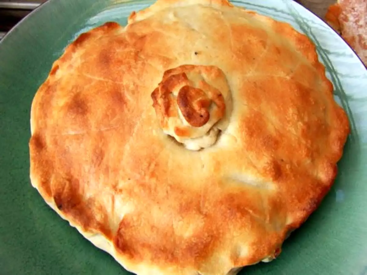 Tourte aux champignons, jambon et reblochon - photo 2
