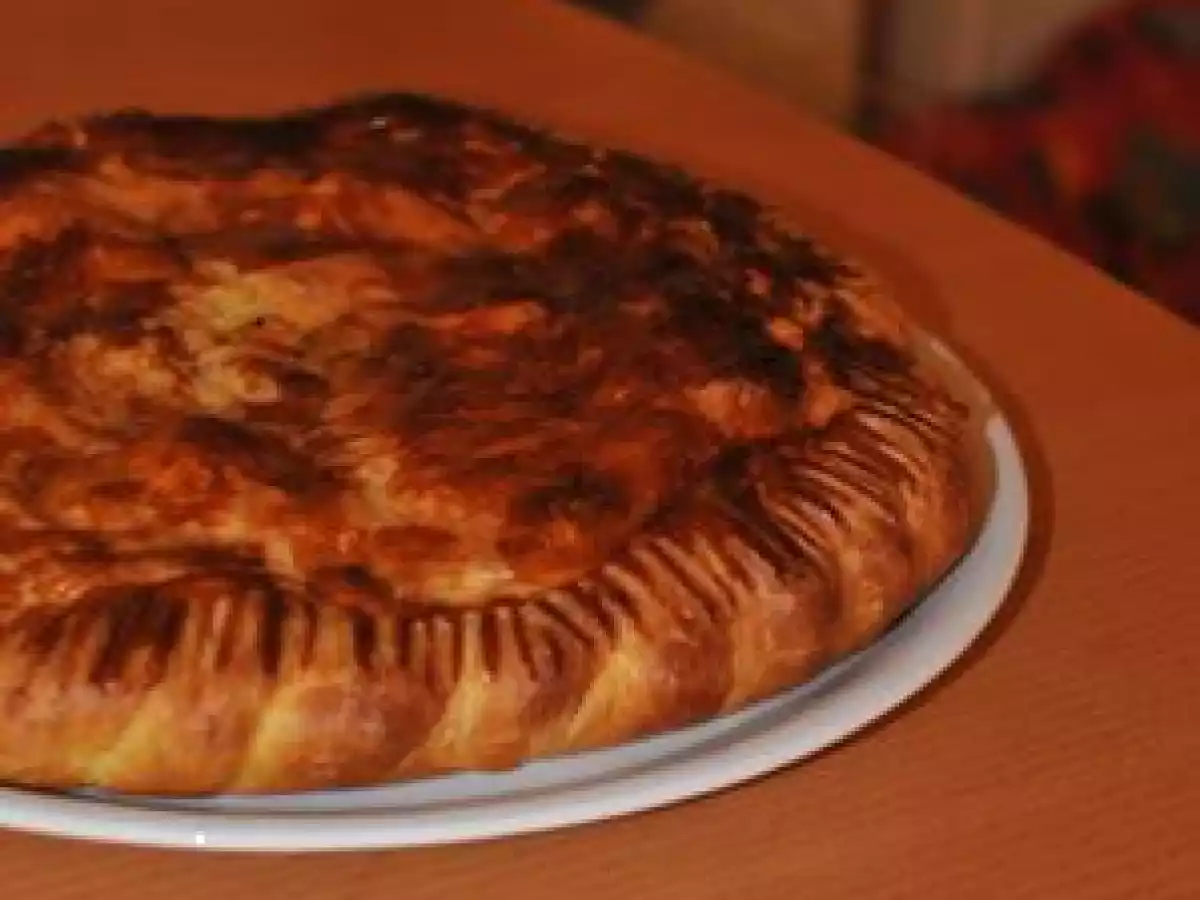 Tourte aux fruits de mer et saumon