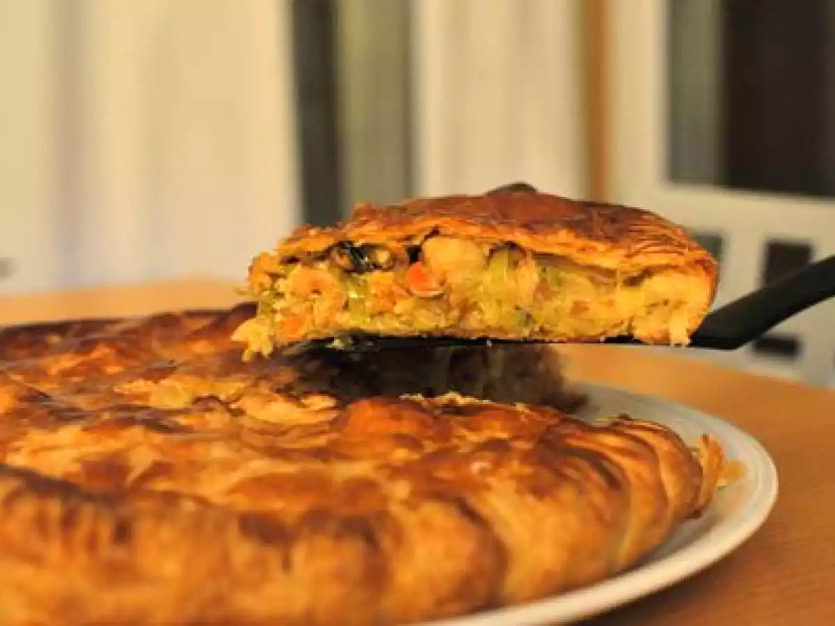 Tourte aux fruits de mer et saumon - photo 2