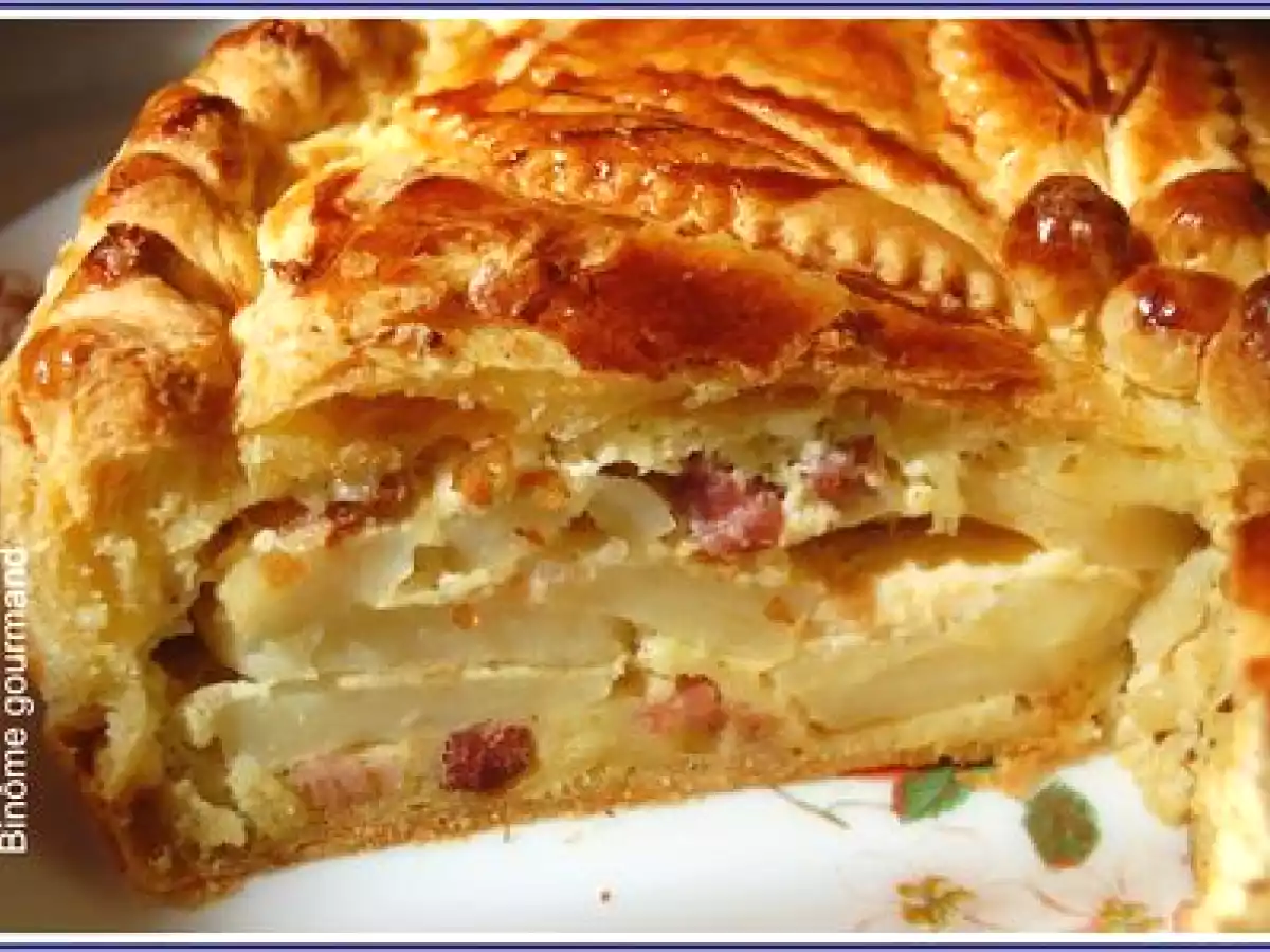 Tourte aux pommes de terre et aux lardons - photo 2