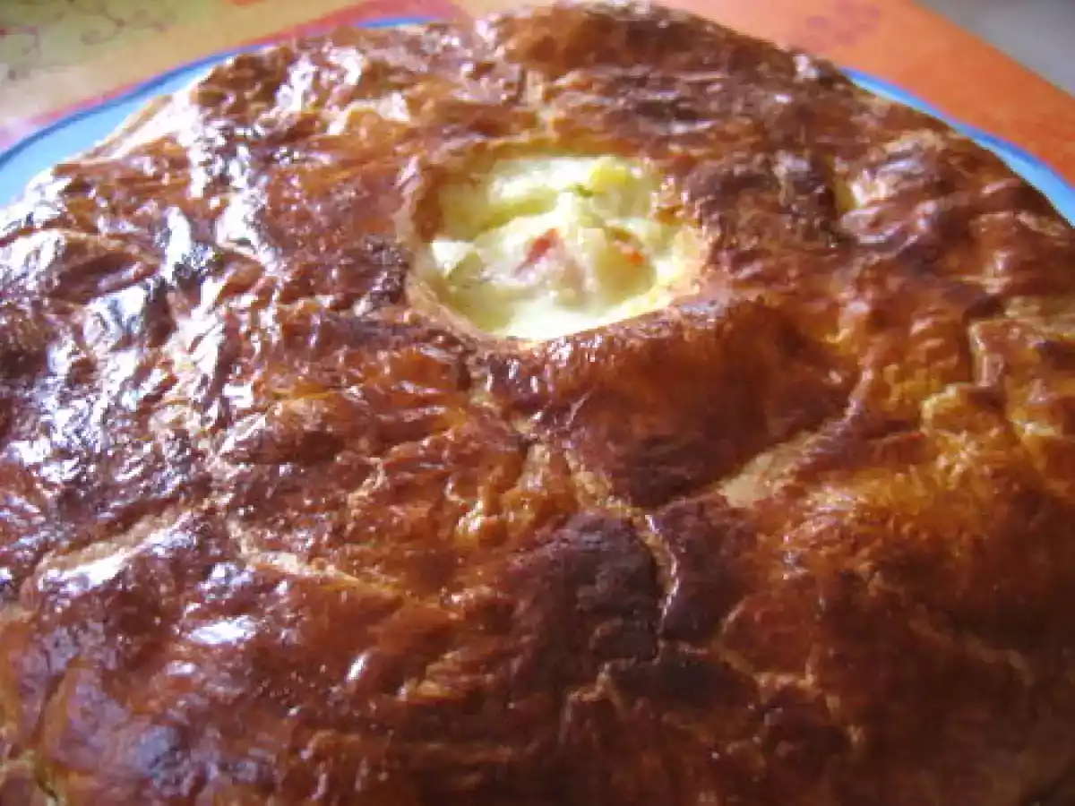 Tourte aux pommes de terres et poivron rouge - photo 2