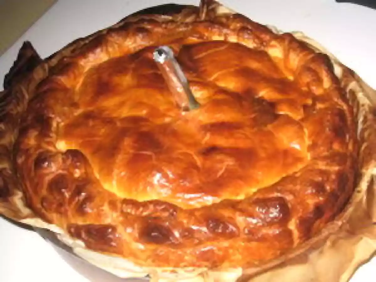 Tourte aux pommes et au boudin