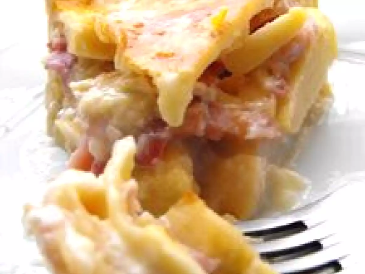 Tourte aux pommes et au camembert