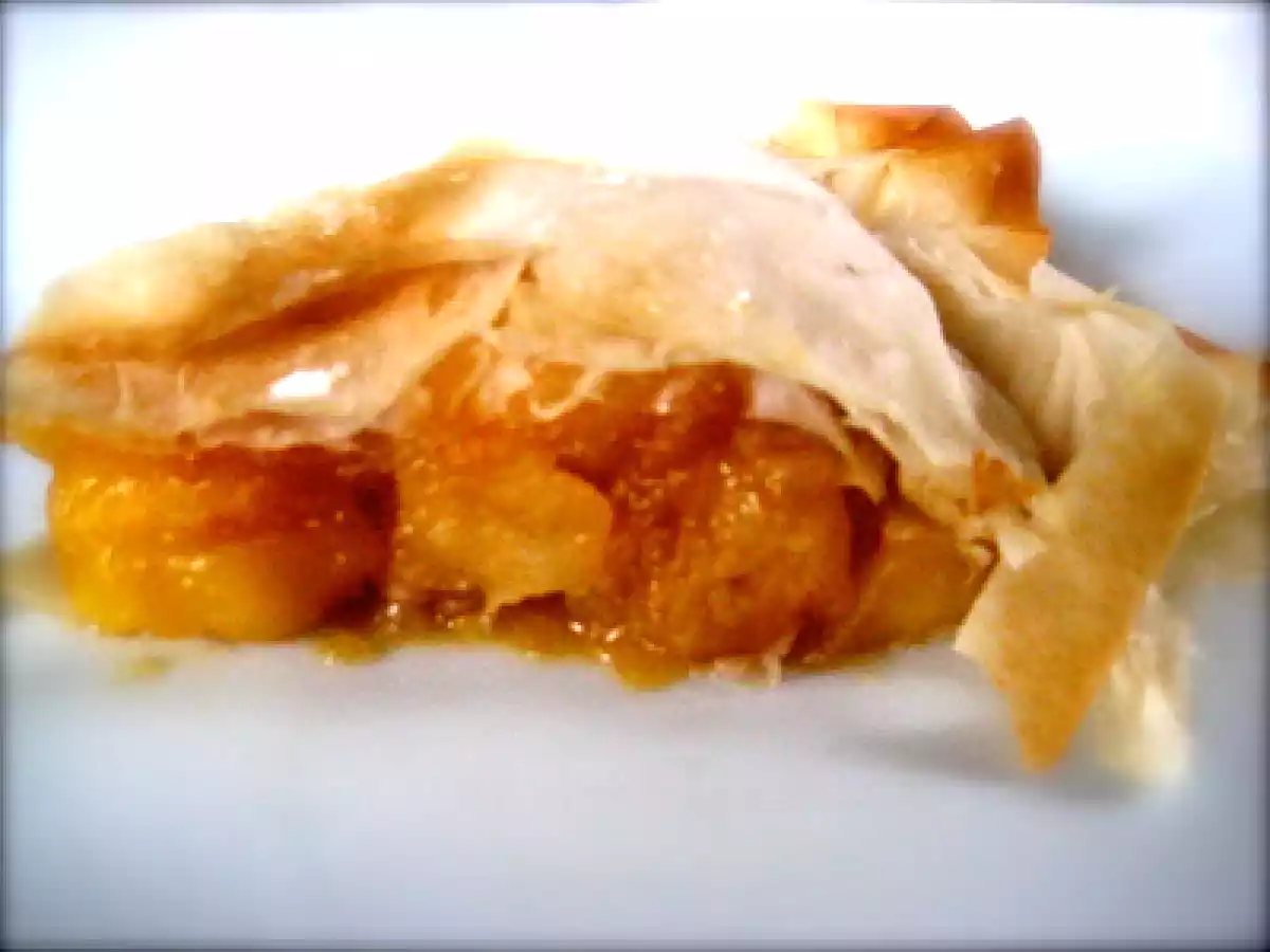 Tourte aux pommes feuilletage pâte Filo