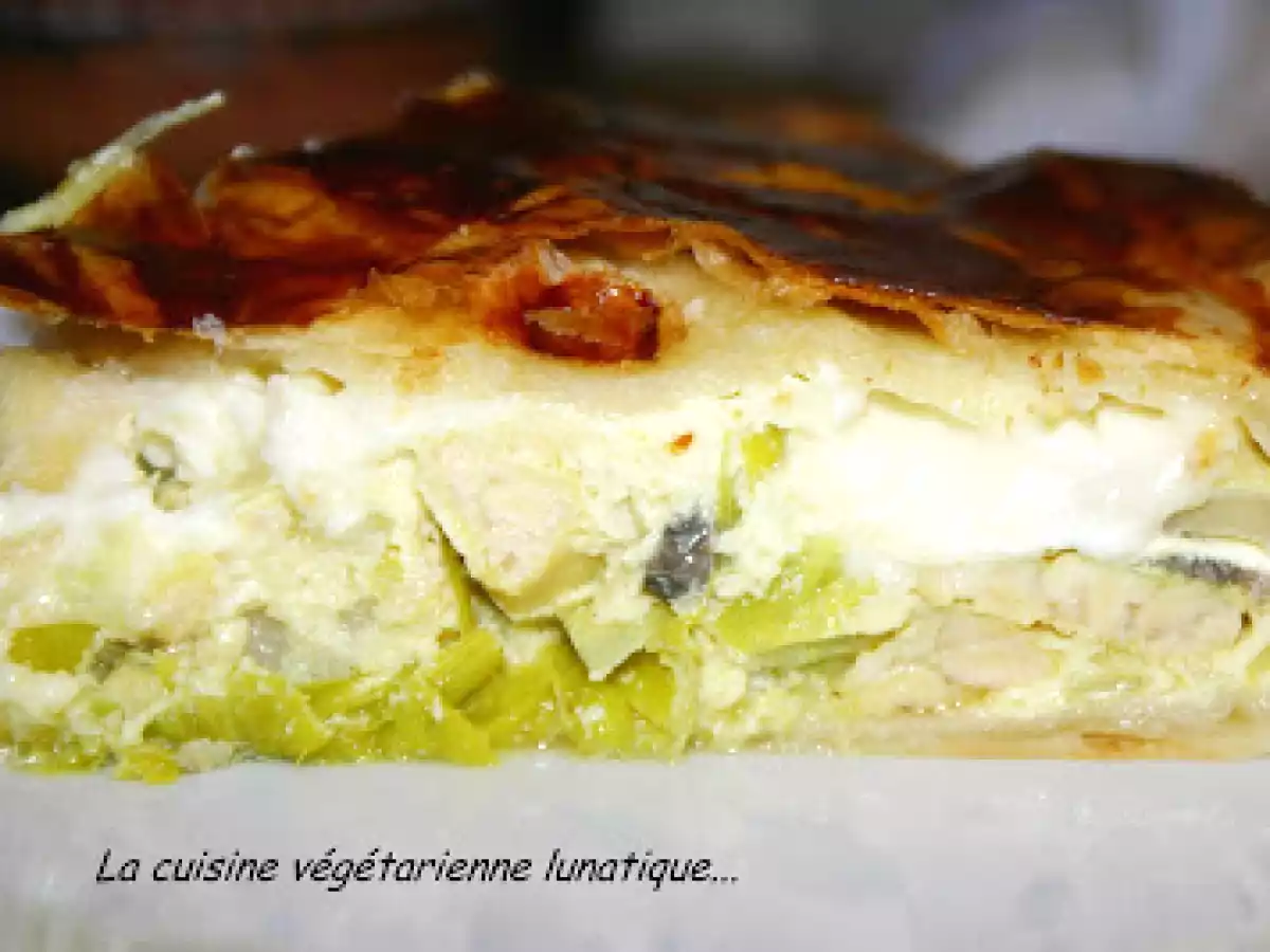 Tourte d'hiver poireaux - tempeh - camembert ! - photo 3
